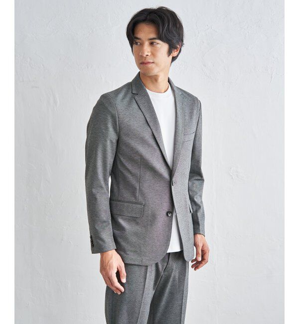 IKKA LOUNGE「ＢＬＫバーズアイカノコＪＫＴ」|テーラードジャケット|