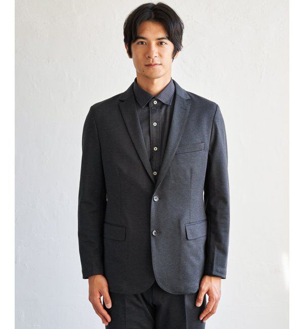 IKKA LOUNGE「ＢＬＫバーズアイカノコＪＫＴ」|テーラードジャケット|