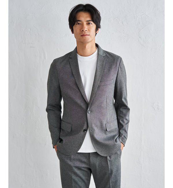 IKKA LOUNGE「ＢＬＫバーズアイカノコＪＫＴ」|テーラードジャケット|