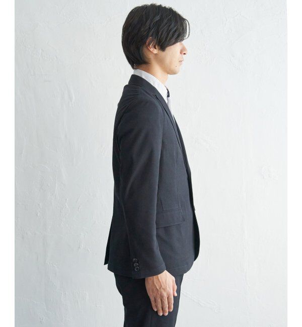 IKKA LOUNGE「【セットアップ対応】BLKライトカノコジャケット」|テーラードジャケット|