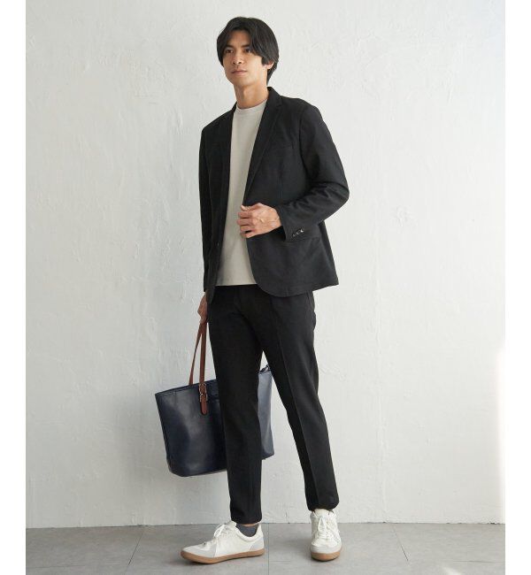IKKA LOUNGE「【セットアップ対応】BLKライトカノコジャケット」|テーラードジャケット|