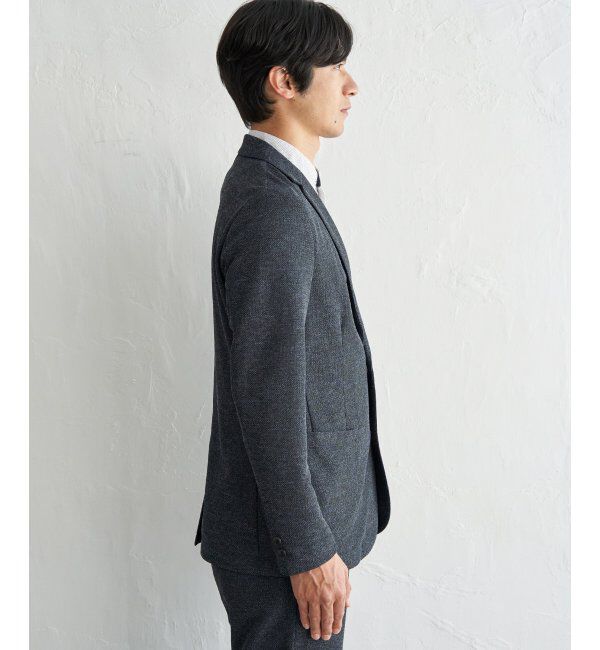 IKKA LOUNGE「ＧＯＫＵラクワークメランジライトＪＫＴ」|テーラードジャケット|