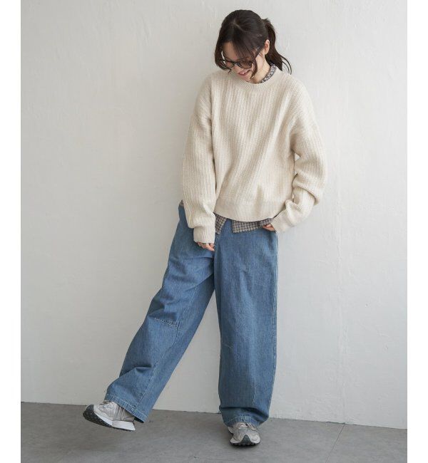 Lbc with Life「ラメ畦ニットプルオーバー」|カーディガン|