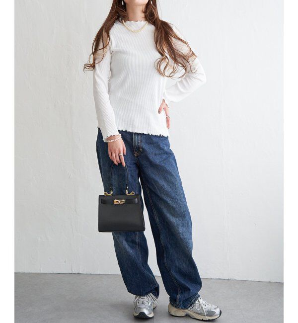 Lbc with Life「三角テレコ配色メローロンT」|Tシャツ・カットソー|