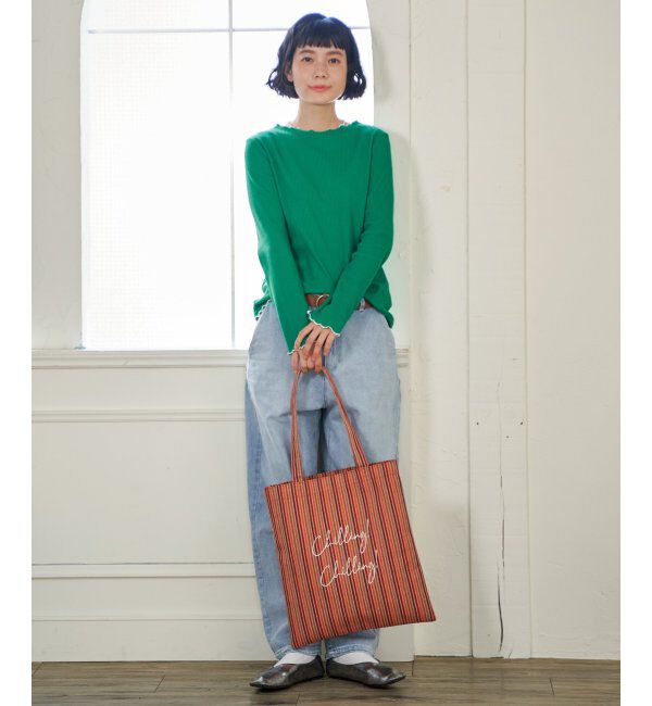 Lbc with Life「三角テレコ配色メローロンT」|Tシャツ・カットソー|