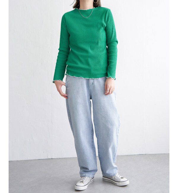 Lbc with Life「三角テレコ配色メローロンT」|Tシャツ・カットソー|