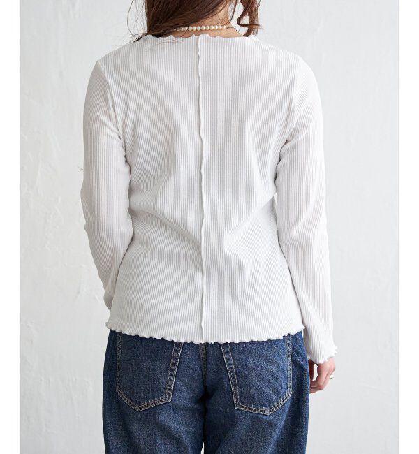 Lbc with Life「三角テレコ配色メローロンT」|Tシャツ・カットソー|