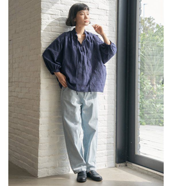 Lbc with Life「ジャカード襟フリル2WAYブラウス」|シャツ・ブラウス|