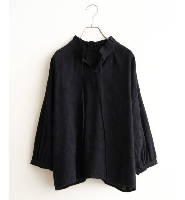 Lbc with Life「ジャカード襟フリル2WAYブラウス」|シャツ・ブラウス|