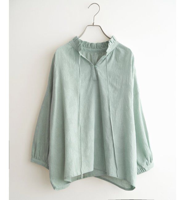 Lbc with Life「ジャカード襟フリル2WAYブラウス」|シャツ・ブラウス|