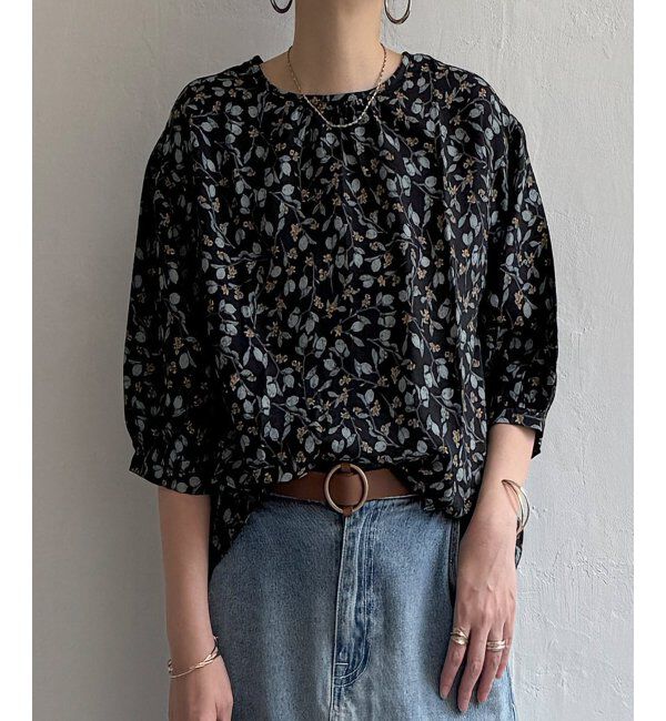 Lbc with Life「ボタニカルプリント2WAYブラウス」|シャツ・ブラウス|