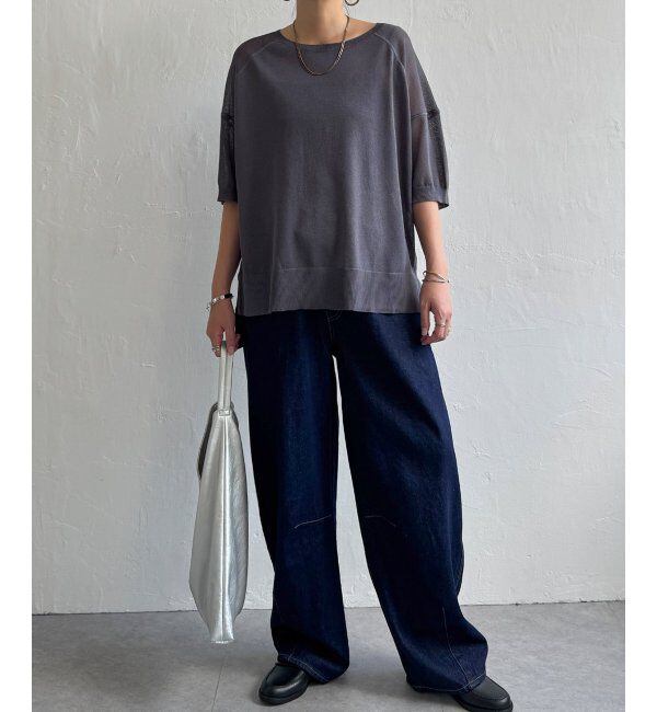 Lbc with Life「シアーニットT」|カーディガン|