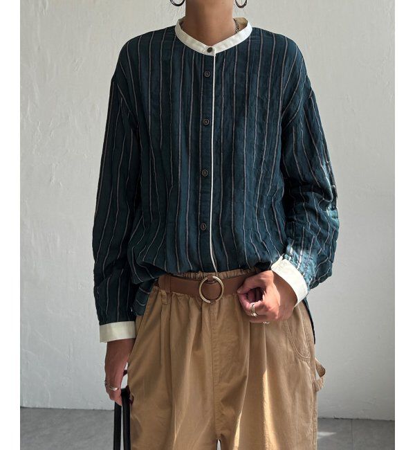 Lbc with Life「クレリックパイピングシャツ」|シャツ・ブラウス|