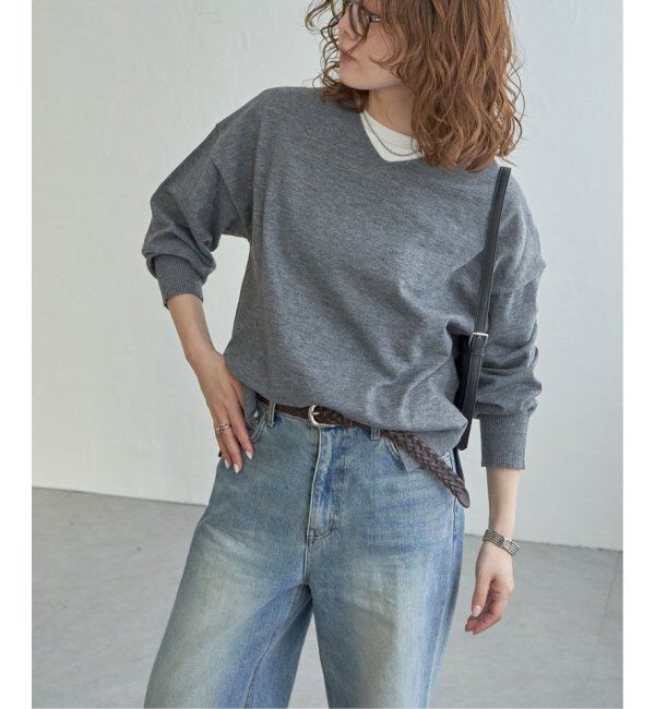 Lbc with Life「ソフトタッチアイレットVネックプルオーバー」|カーディガン|