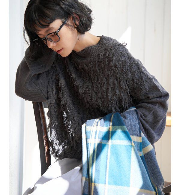 Lbc with Life「フリンジニットプルオーバー」|カーディガン|