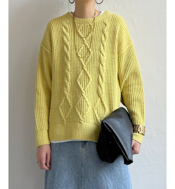 Lbc with Life「マットモールケーブルニットプルオーバー」|カーディガン|