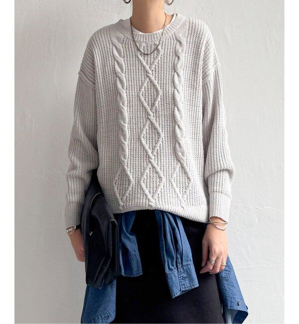 Lbc with Life「マットモールケーブルニットプルオーバー」|カーディガン|