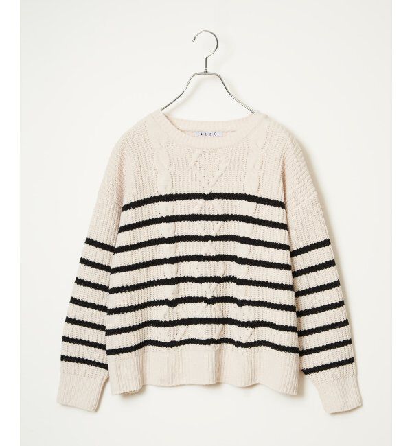 Lbc with Life「マットモールケーブルニットプルオーバー」|カーディガン|