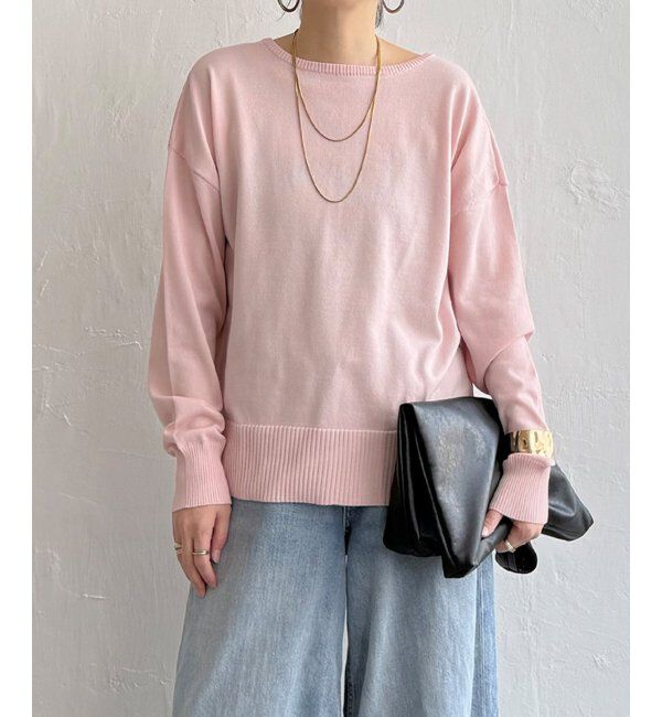 Lbc with Life「コットンタッチ2WAYヘンリーニット」|カーディガン|