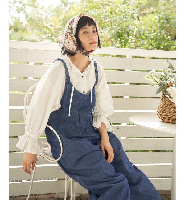 Lbc with Life「デニムコットンシャーリングブラウス」|シャツ・ブラウス|