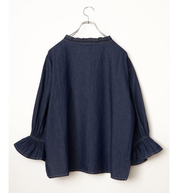 Lbc with Life「デニムコットンシャーリングブラウス」|シャツ・ブラウス|