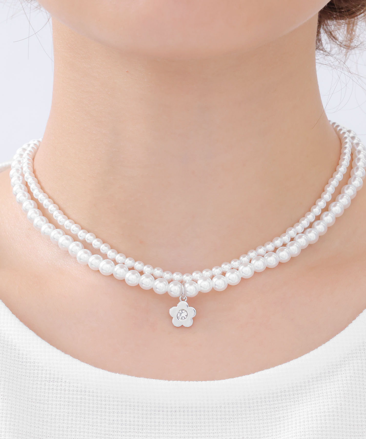 MARY QUANT「メタルデイジーパール ネックレス」|ネックレス|