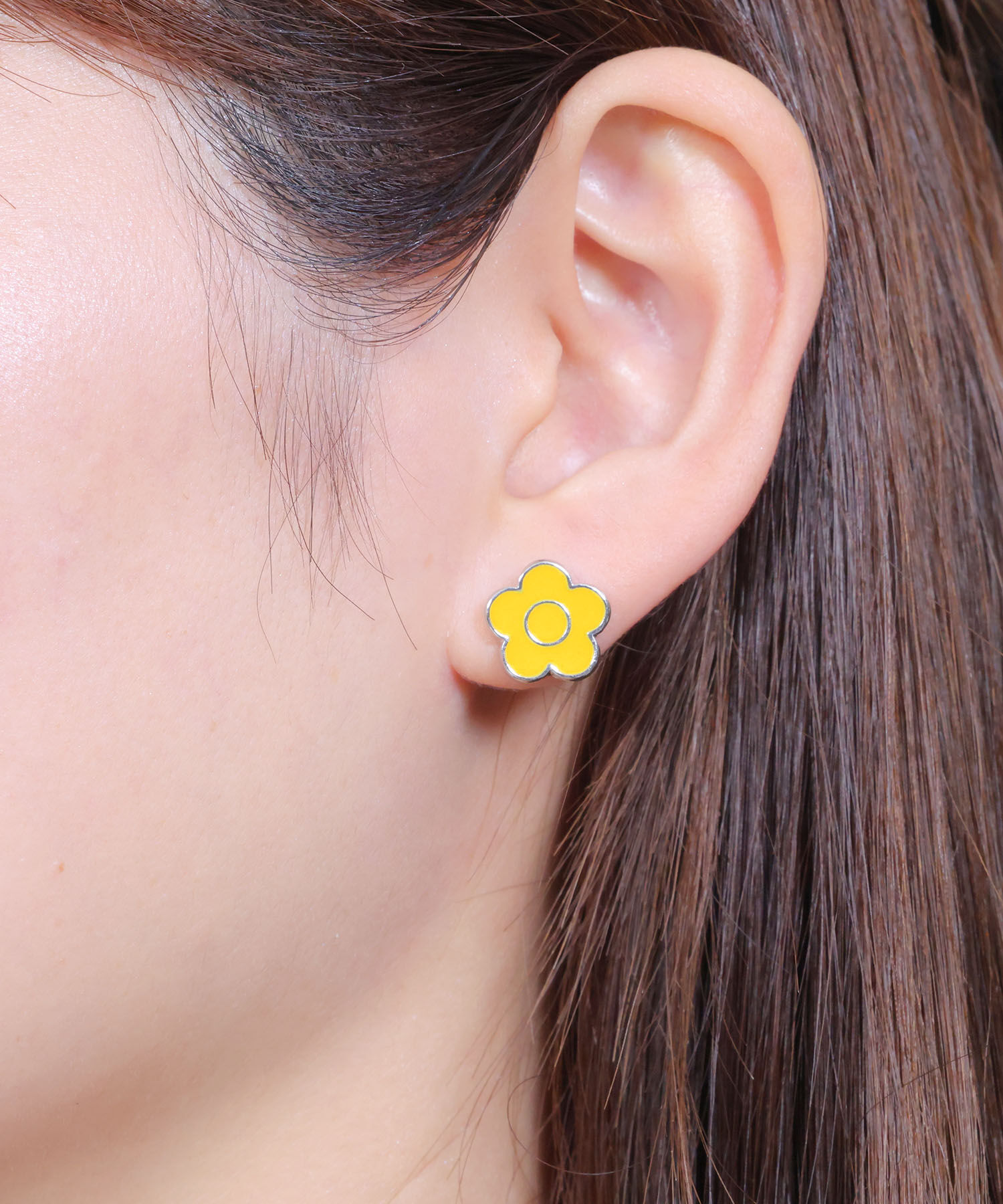 MARY QUANT「カラフルエポ ピアス」|ピアス|イエロー