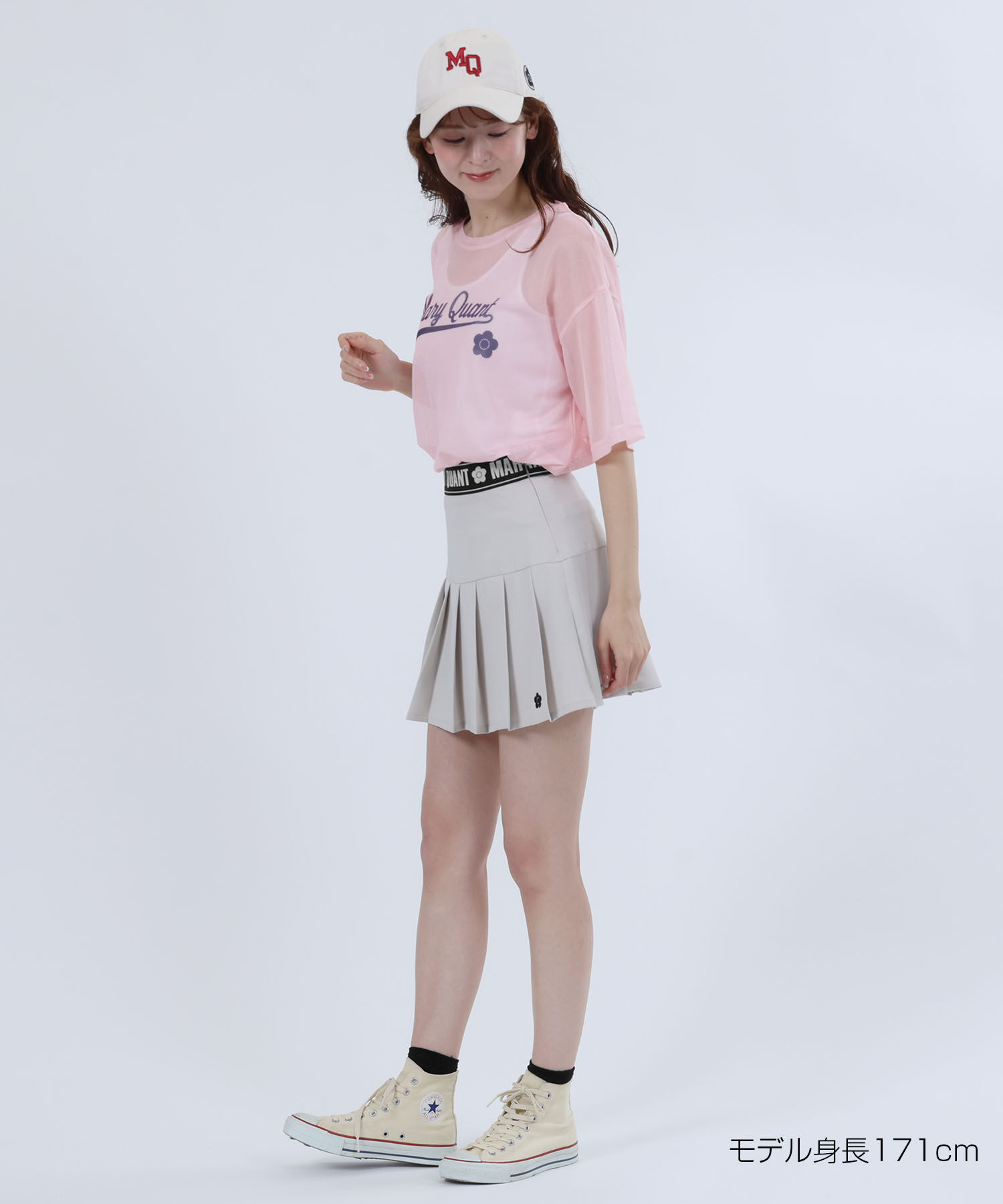 MARY QUANT「ベースボールロゴメッシュ Tシャツ」|Tシャツ・カットソー|