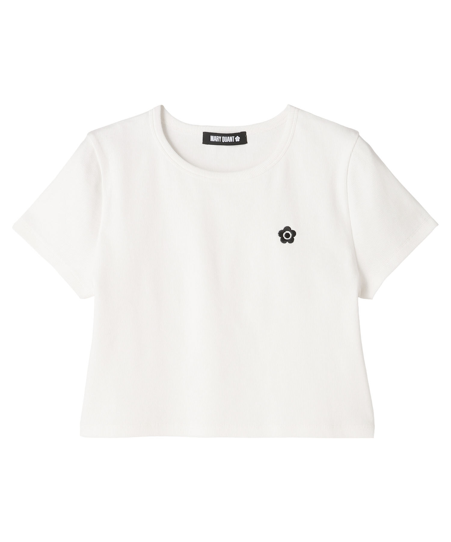MARY QUANT「リブコンパクト Tシャツ」|Tシャツ・カットソー|ホワイト