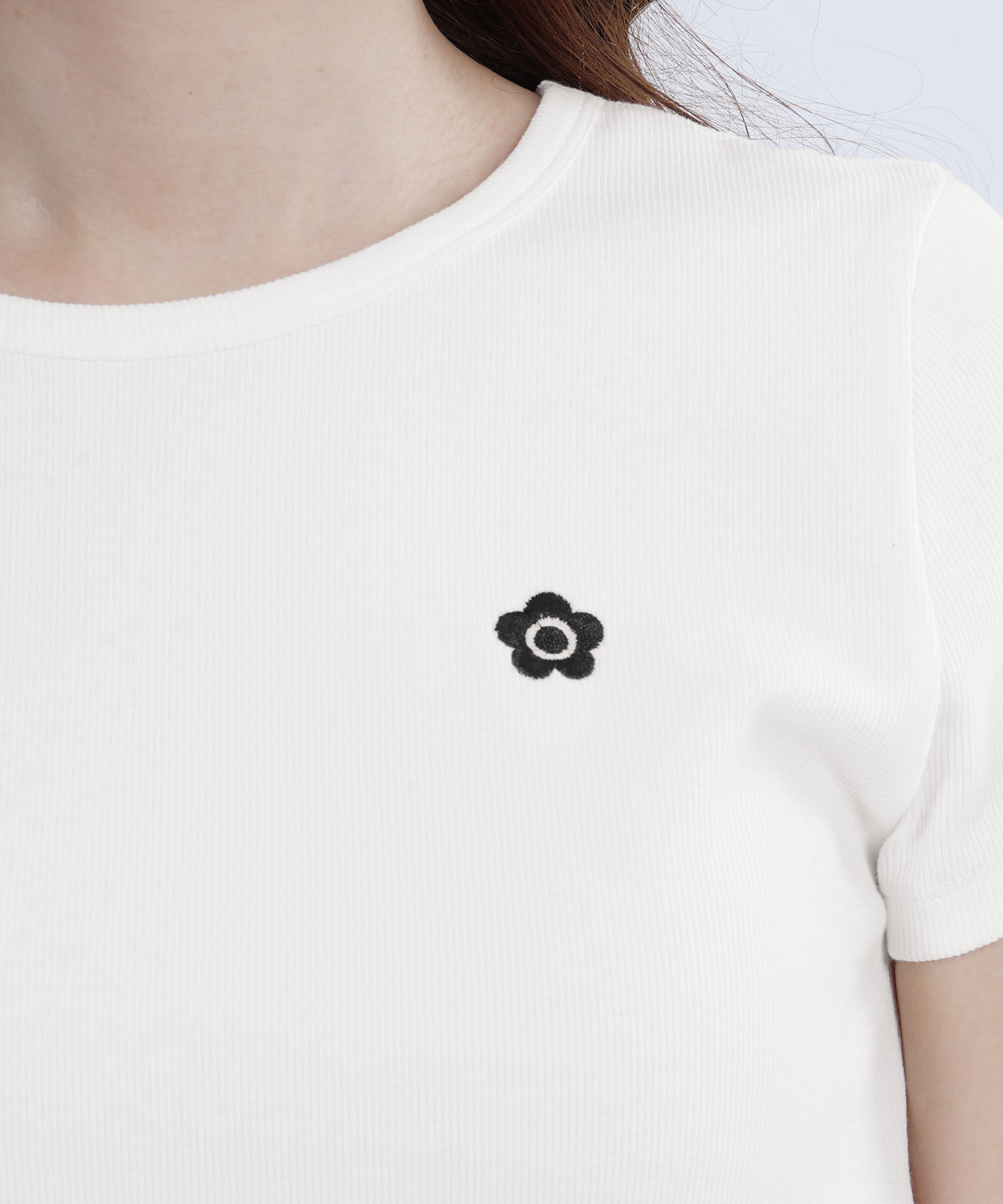 MARY QUANT「リブコンパクト Tシャツ」|Tシャツ・カットソー|