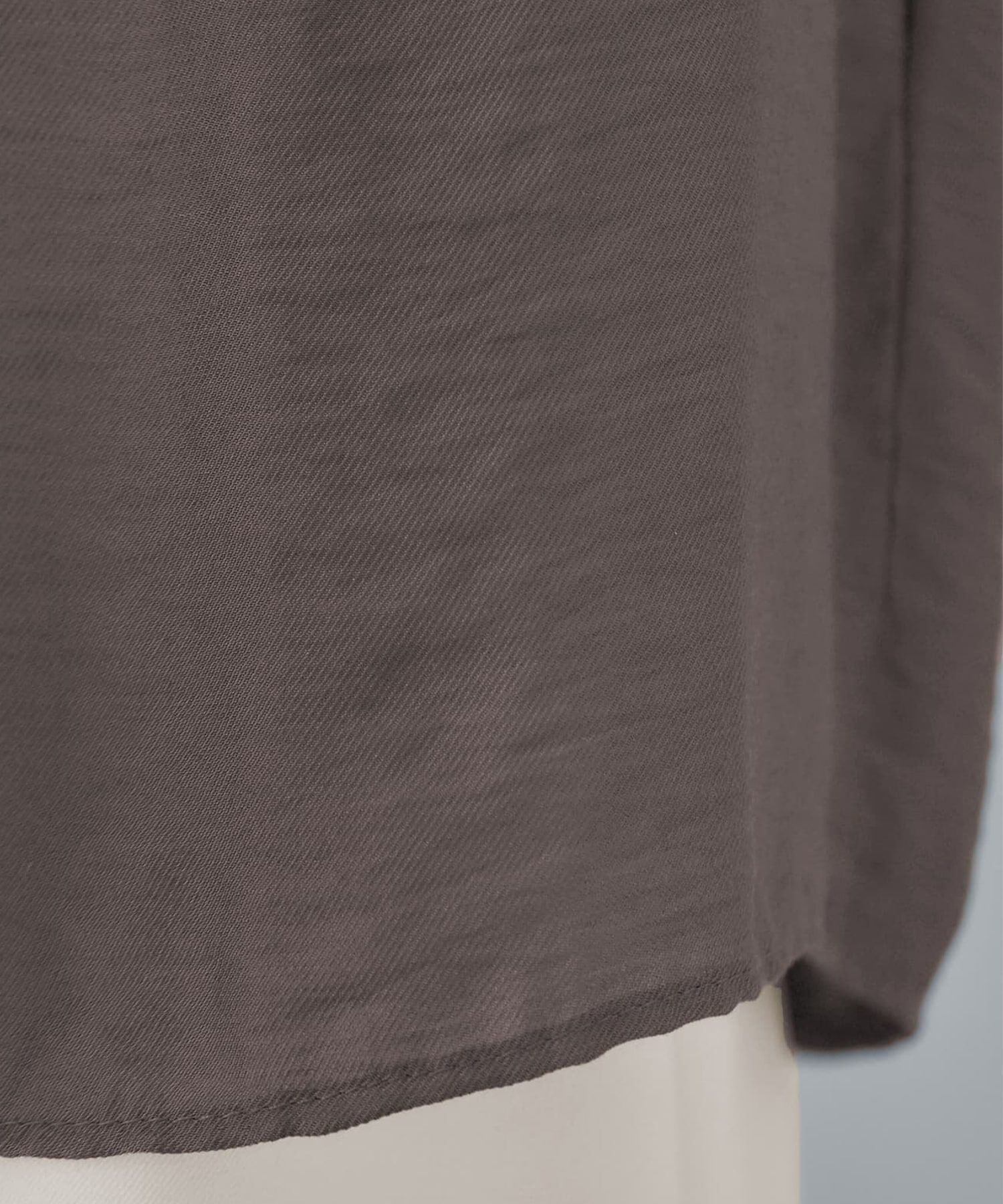 STYLE DELI「微光沢シボ感ギャザーブラウス」|シャツ・ブラウス|