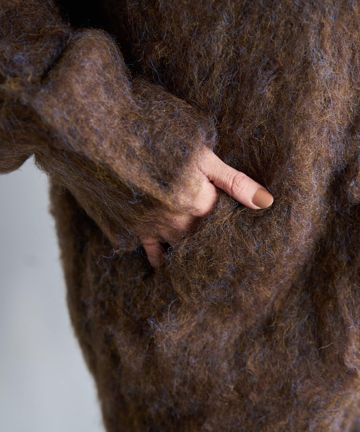 STYLE DELI「【LUXE】毛起こしブークレジャケット風カーディガン」|ニット・セーター|