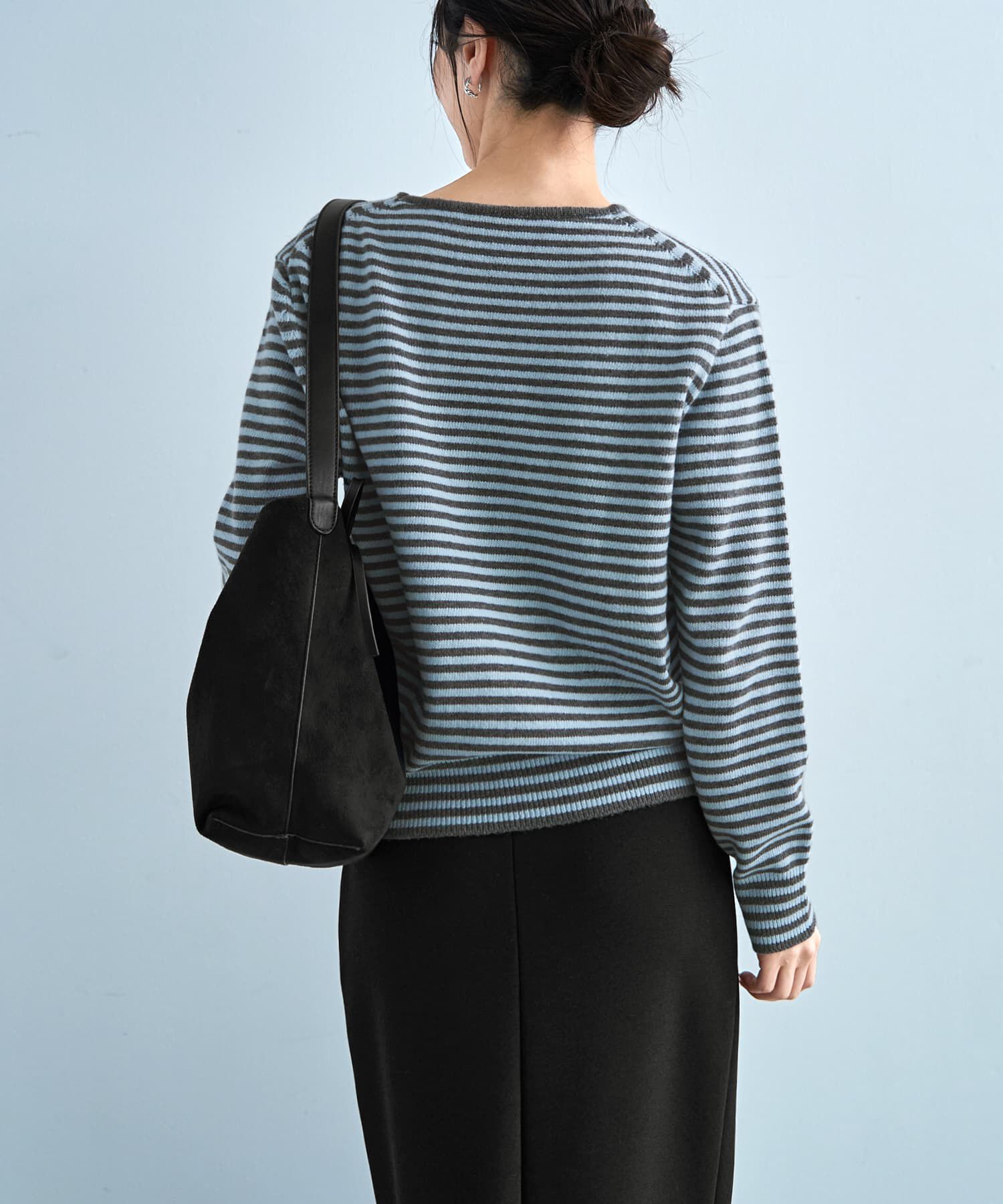 STYLE DELI「【LUXE】カラーボーダーウールニット」|ニット・セーター|