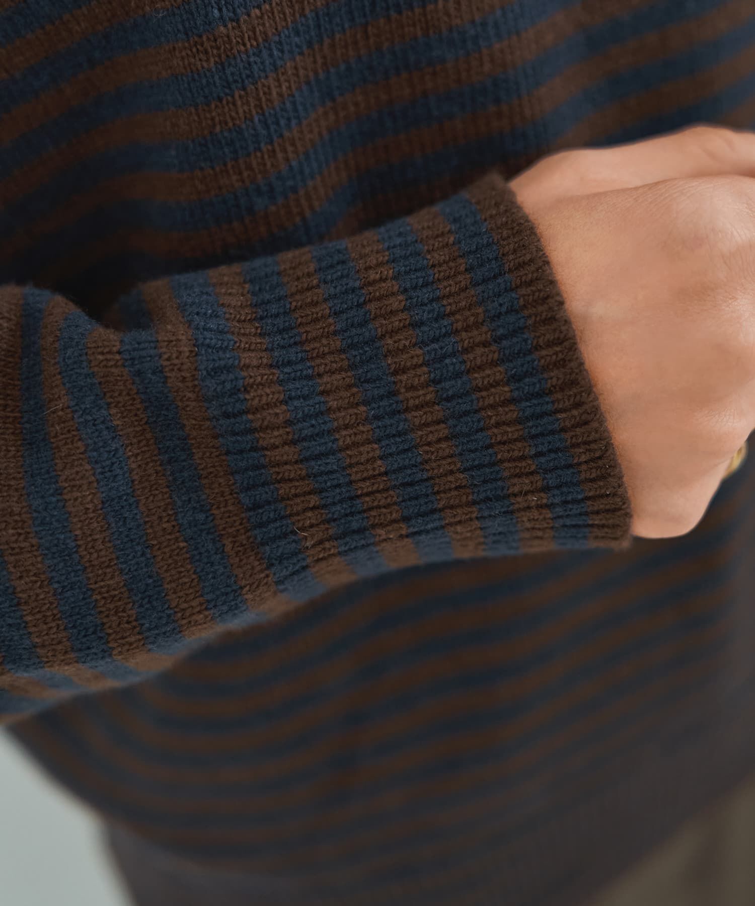 STYLE DELI「【LUXE】カラーボーダーウールニット」|ニット・セーター|