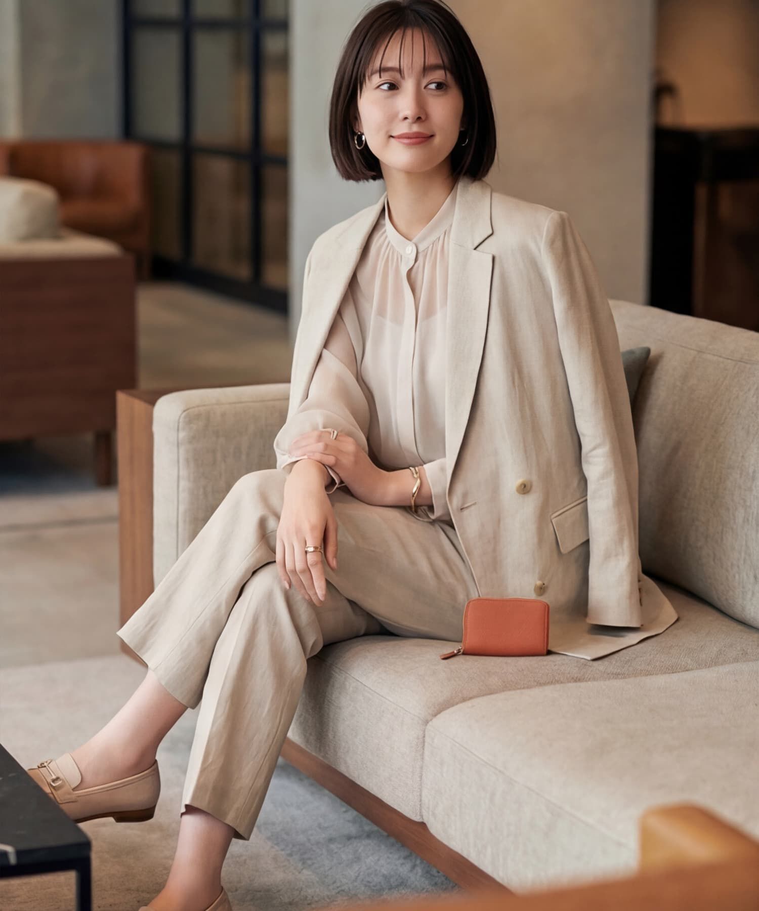 STYLE DELI「【DELI by】ミニマルリアルレザーカードウォレット」|名刺入れ・カードケース|