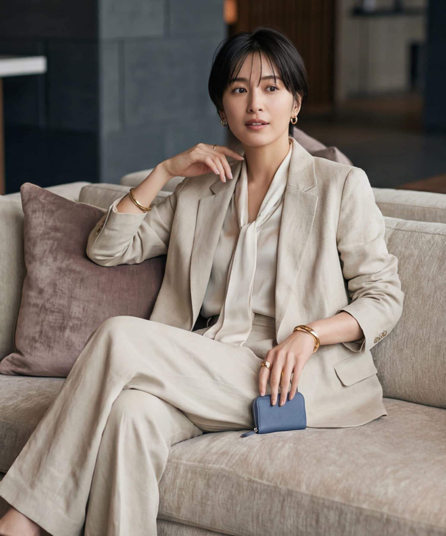 STYLE DELI「【DELI by】ミニマルリアルレザーカードウォレット」|名刺入れ・カードケース|