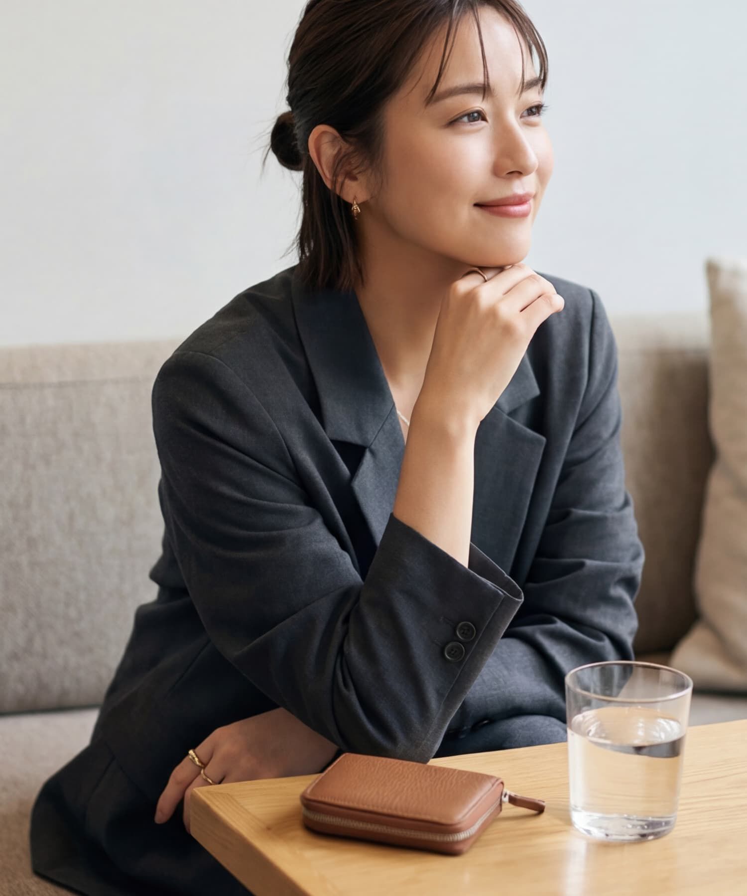 STYLE DELI「【DELI by】ミニマルリアルレザーカードウォレット」|名刺入れ・カードケース|