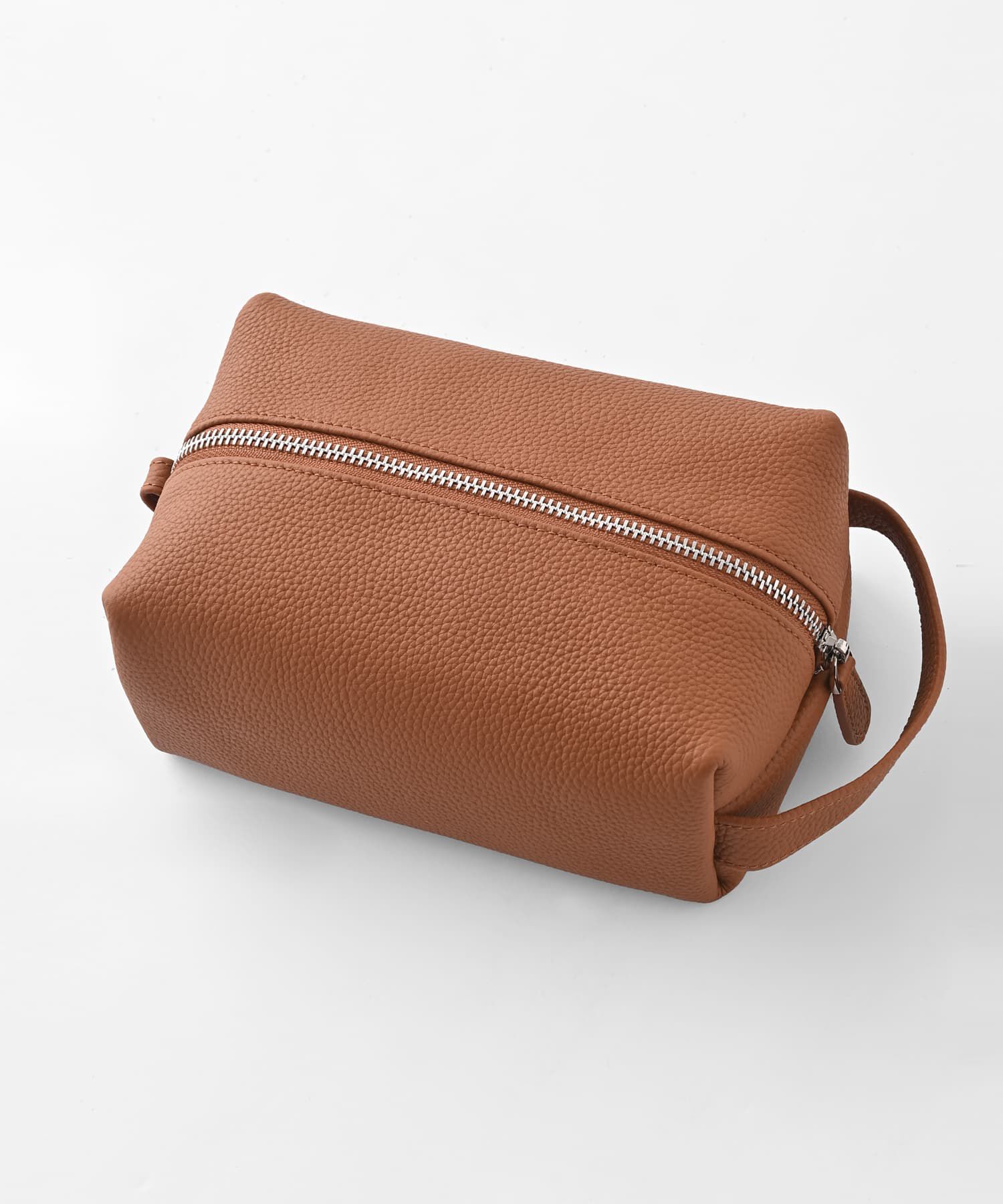 STYLE DELI「【DELI by】リアルレザーポータブルコスメポーチ」|ポーチ|ブラウン