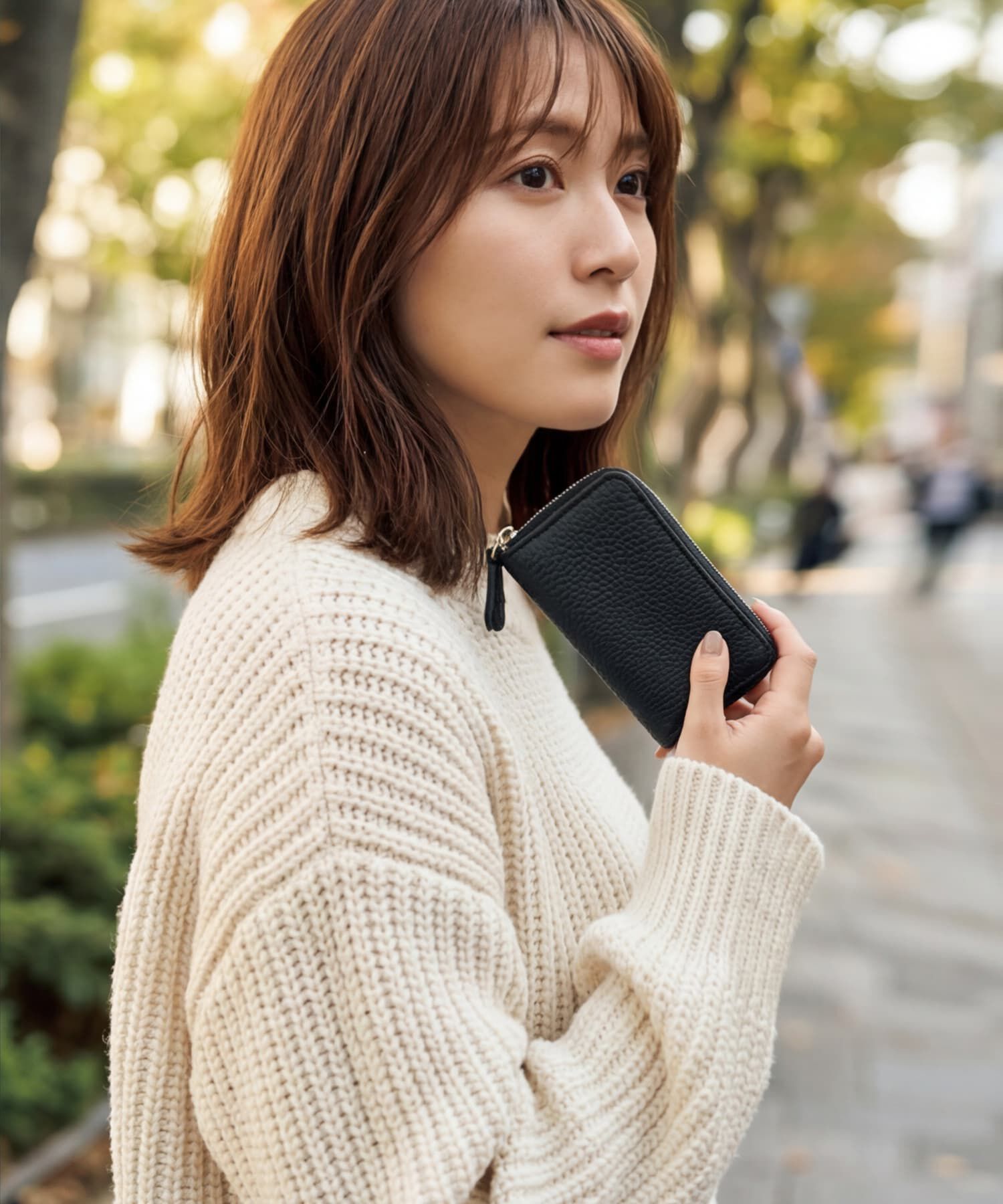 STYLE DELI「【DELI by】すっきり収まる本革ジップキーケース」|キーケース|