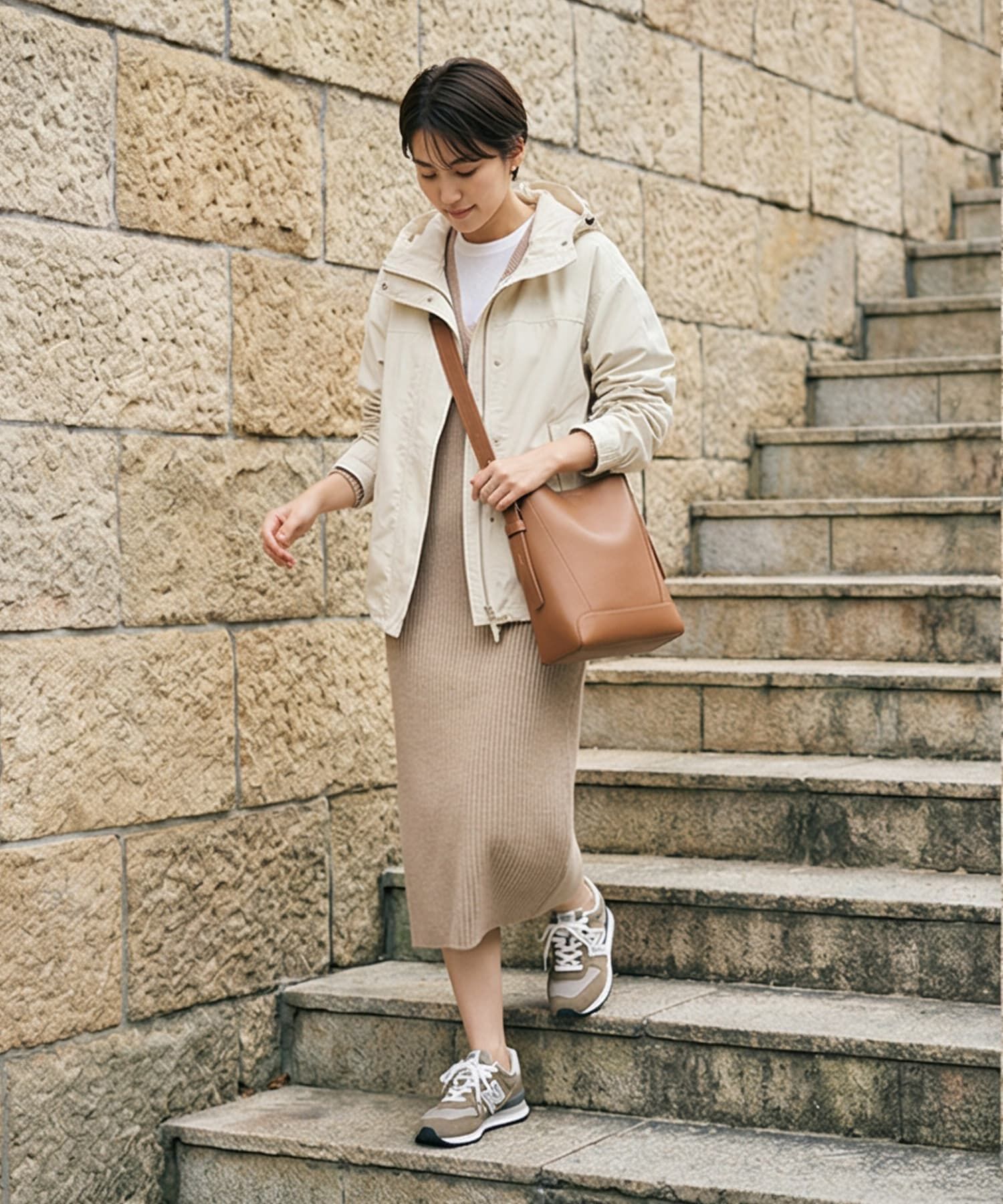 STYLE DELI「【DELI by】カーブフォルムリアルレザーショルダーバッグ」|ショルダー・メッセンジャー|