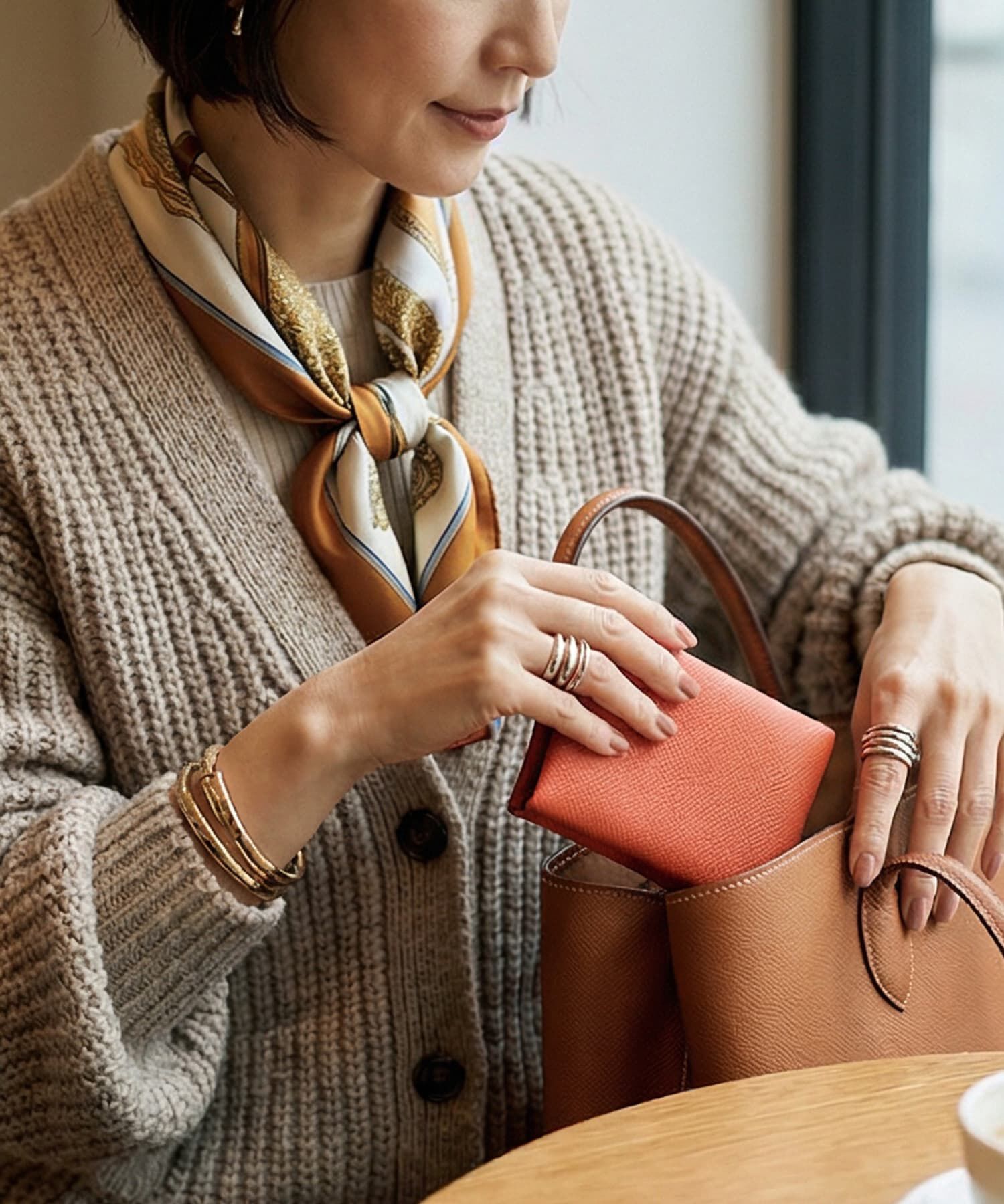 STYLE DELI「【DELI by】フラップデザインリアルレザーコイン＆カードウォレット」|名刺入れ・カードケース|