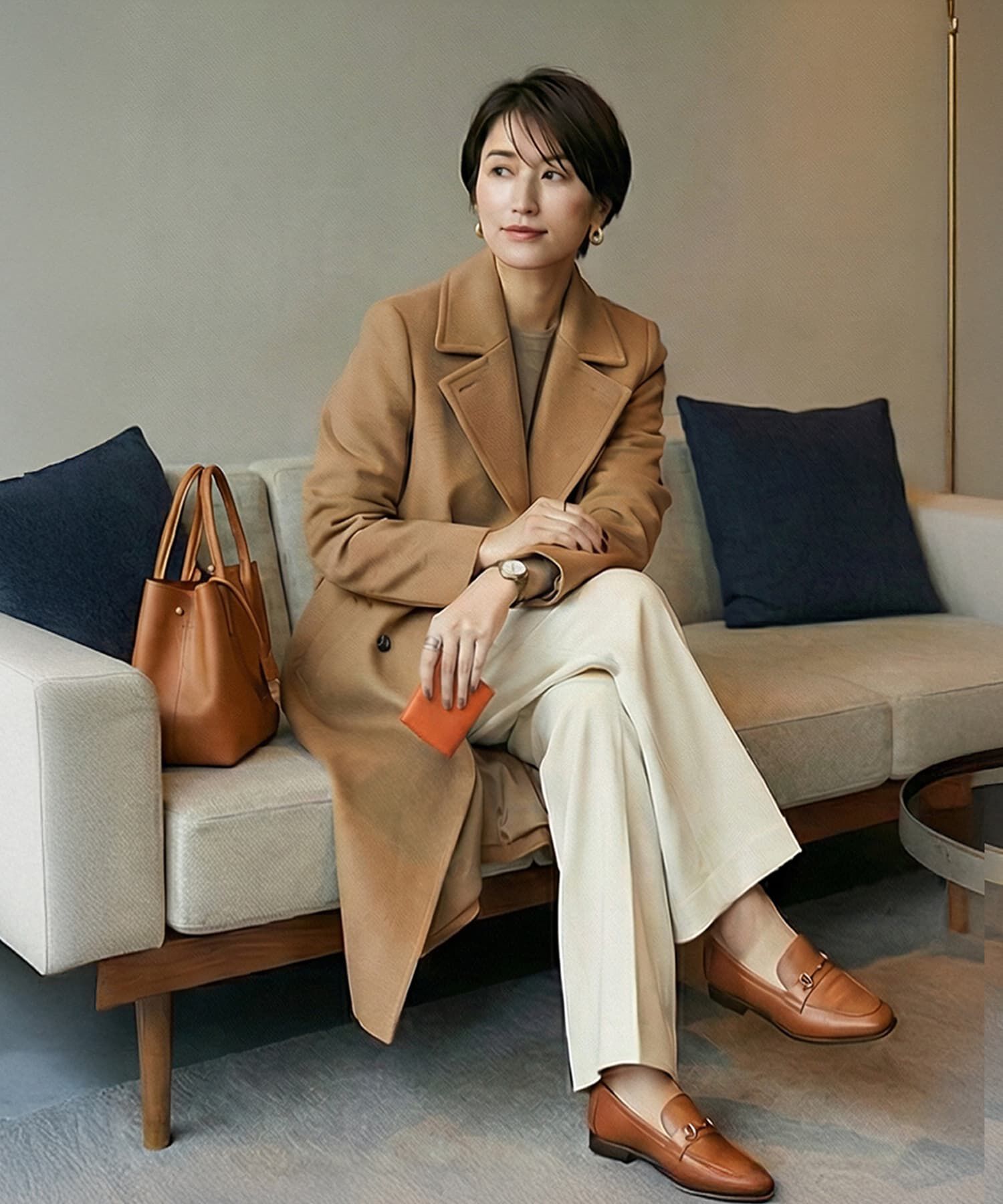 STYLE DELI「【DELI by】フラップデザインリアルレザーコイン＆カードウォレット」|名刺入れ・カードケース|