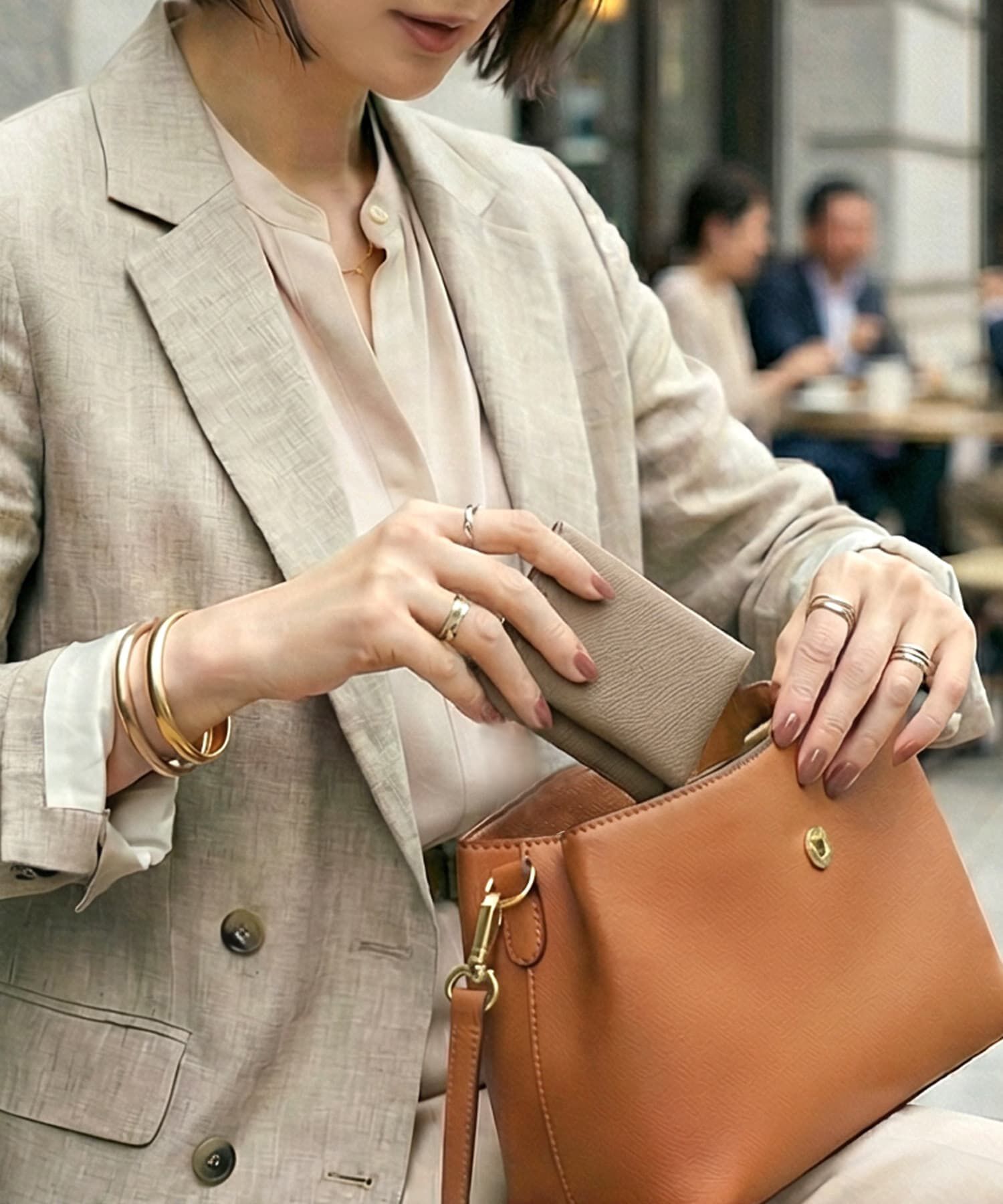 STYLE DELI「【DELI by】フラップデザインリアルレザーコイン＆カードウォレット」|名刺入れ・カードケース|