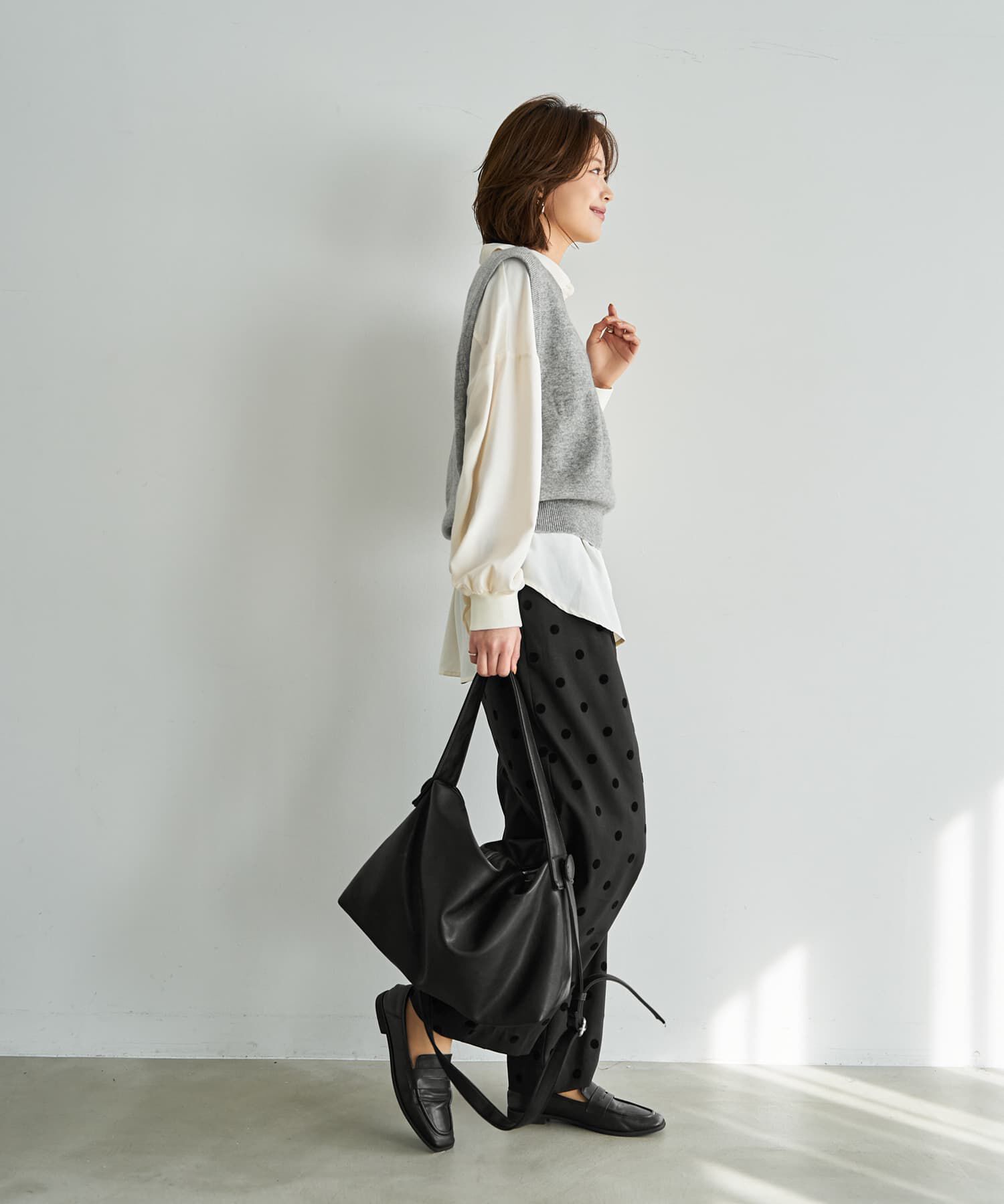 STYLE DELI「ベーシックVネックニットベスト」|ベスト・ジレ|