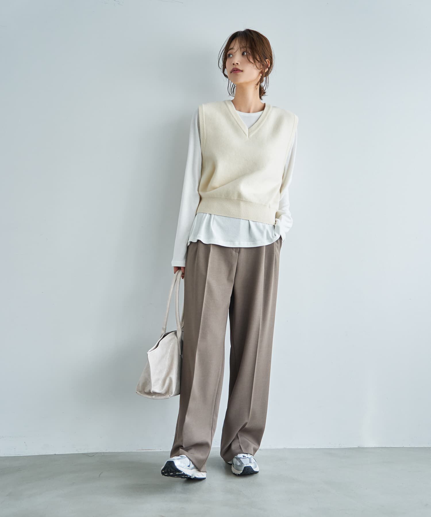 STYLE DELI「ベーシックVネックニットベスト」|ベスト・ジレ|