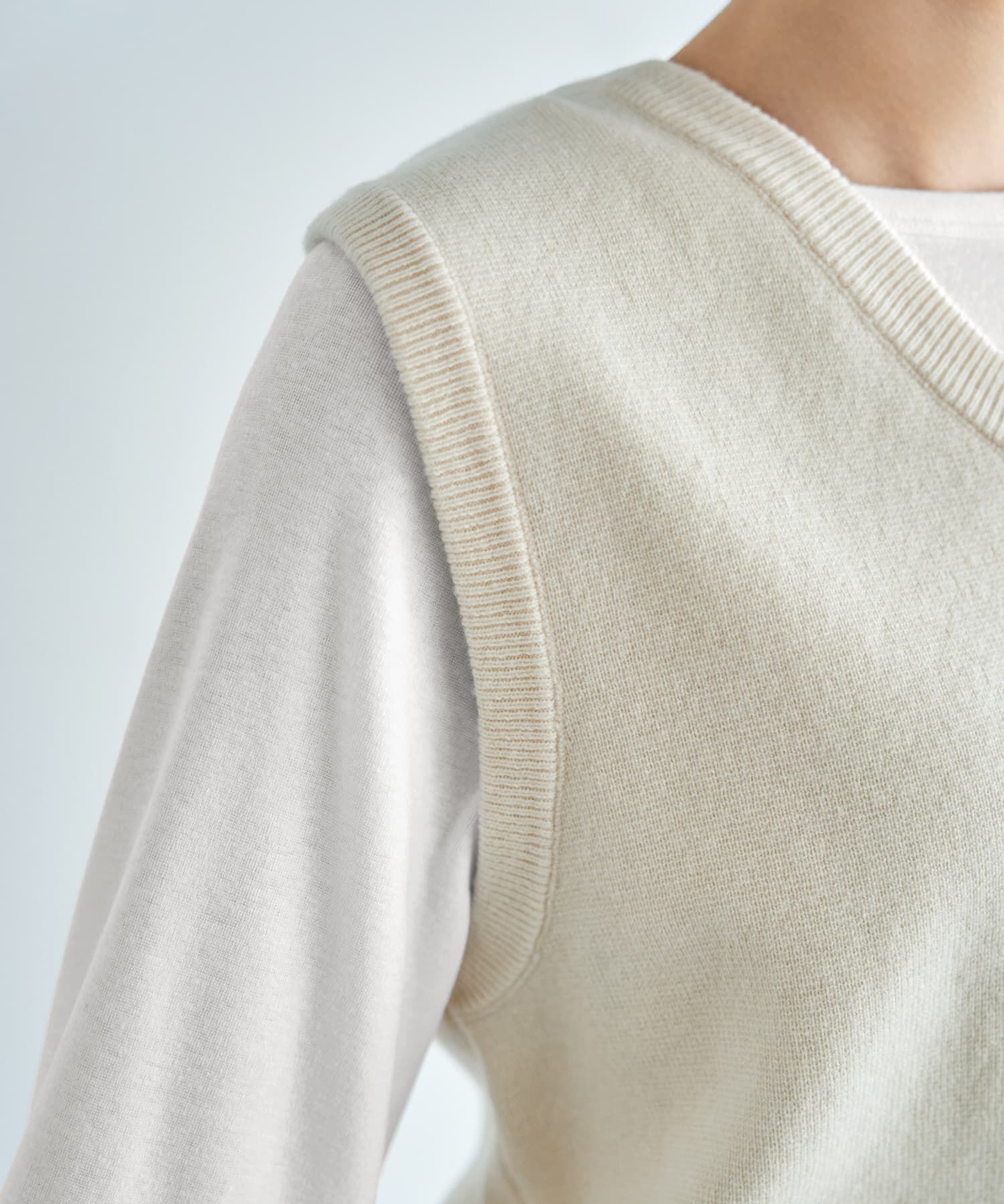 STYLE DELI「ベーシックVネックニットベスト」|ベスト・ジレ|