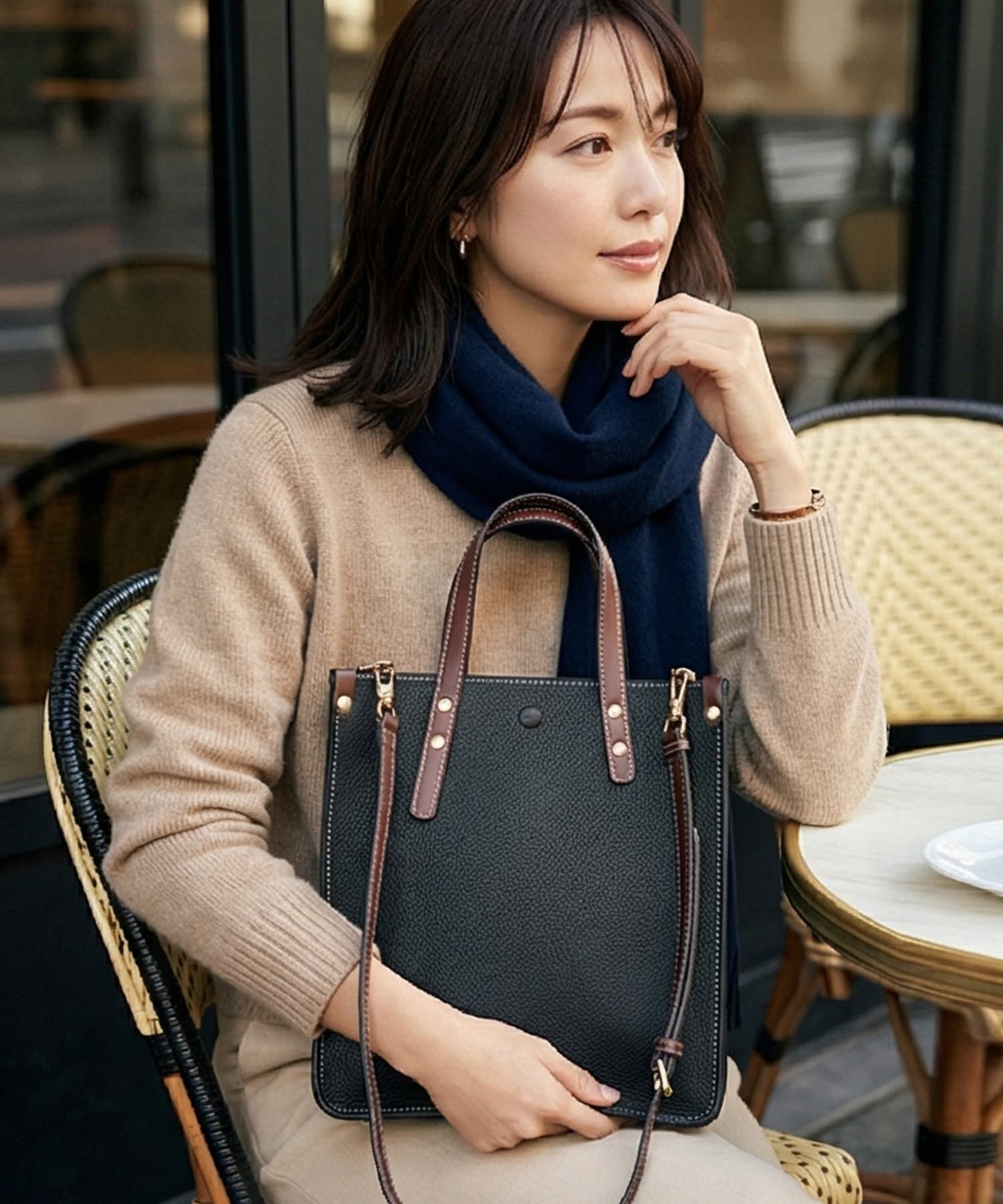 STYLE DELI「【DELI by】クラシック・スクエアレザートート（2WAY）」|トートバッグ|