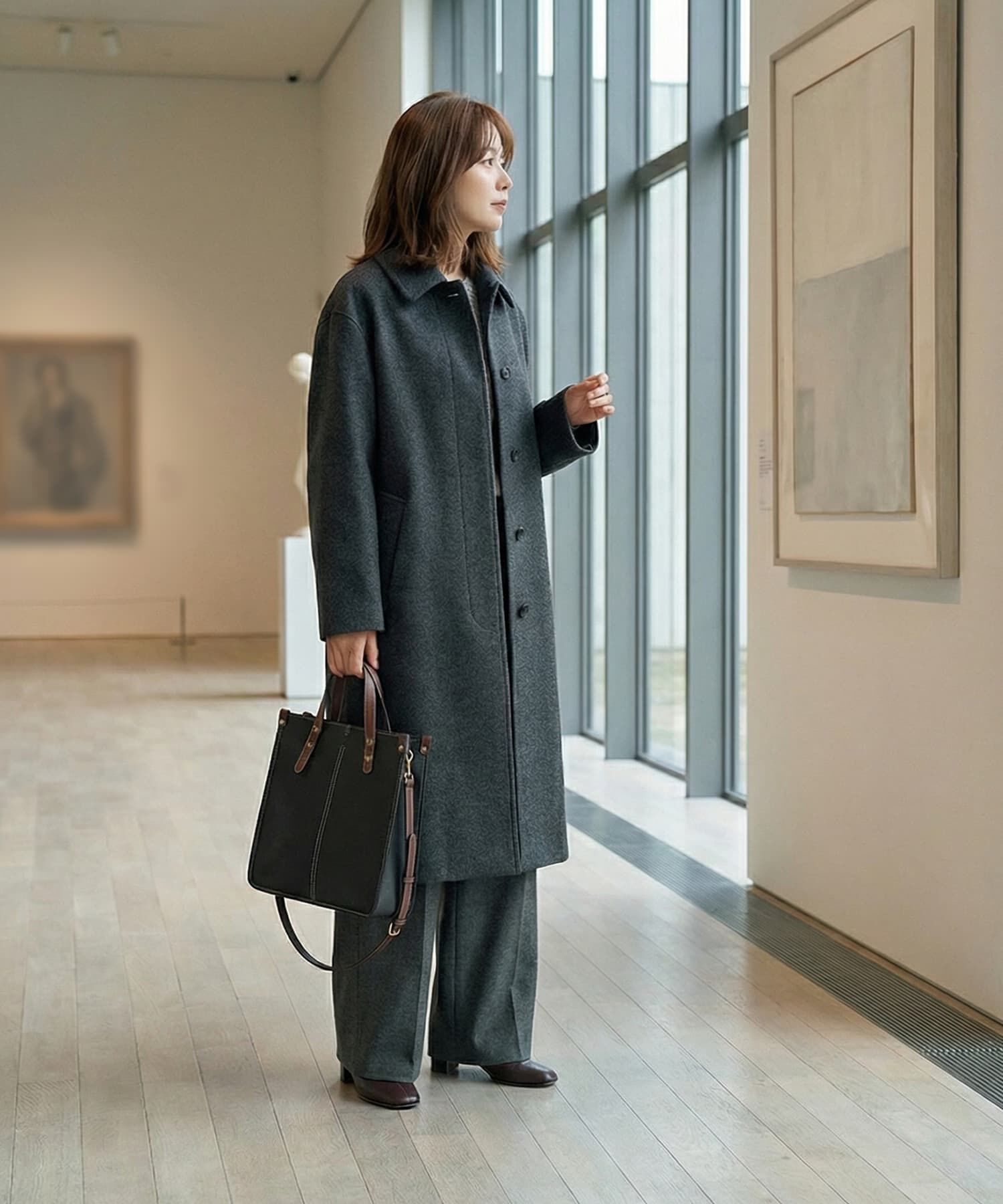 STYLE DELI「【DELI by】クラシック・スクエアレザートート（2WAY）」|トートバッグ|