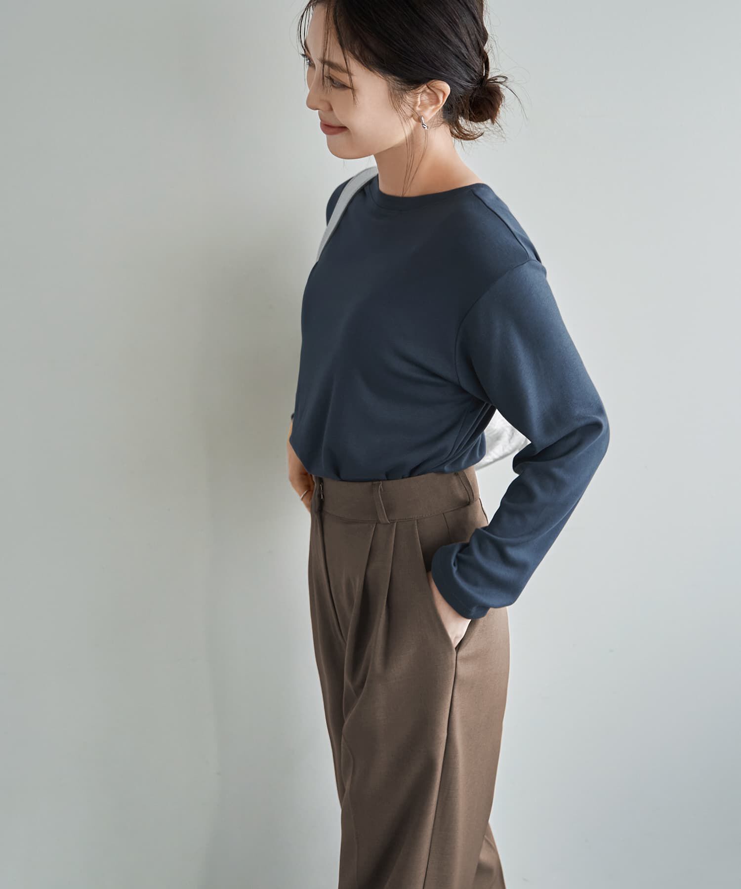 STYLE DELI「なんかカワイイ長袖シンプルTシャツ」|Tシャツ・カットソー|