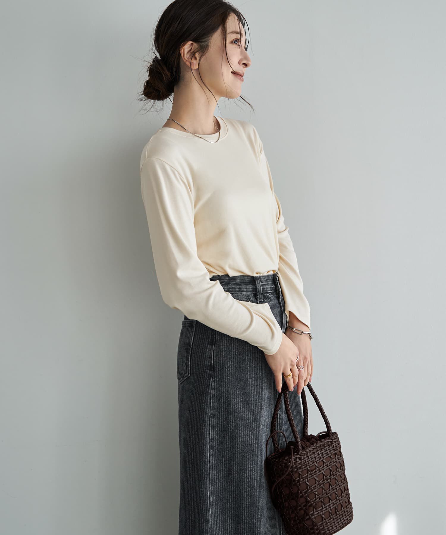 STYLE DELI「なんかカワイイ長袖シンプルTシャツ」|Tシャツ・カットソー|